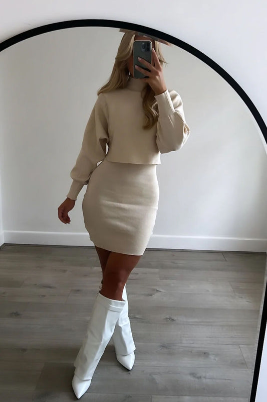 CROPPED JUMPER DRESS CO-ORD
