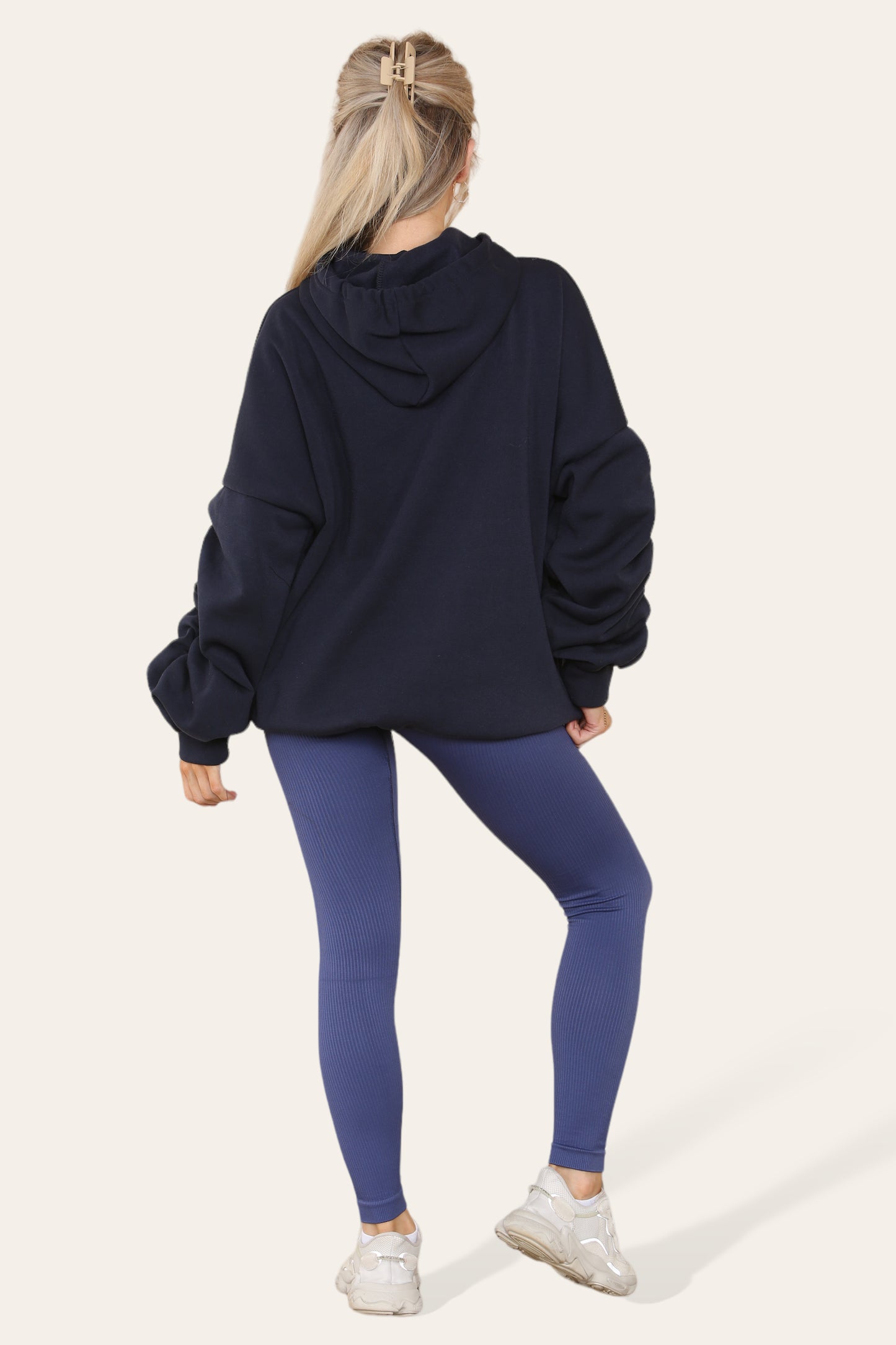 OVERSIZED RUCHED HOODIE & LEGGING SET