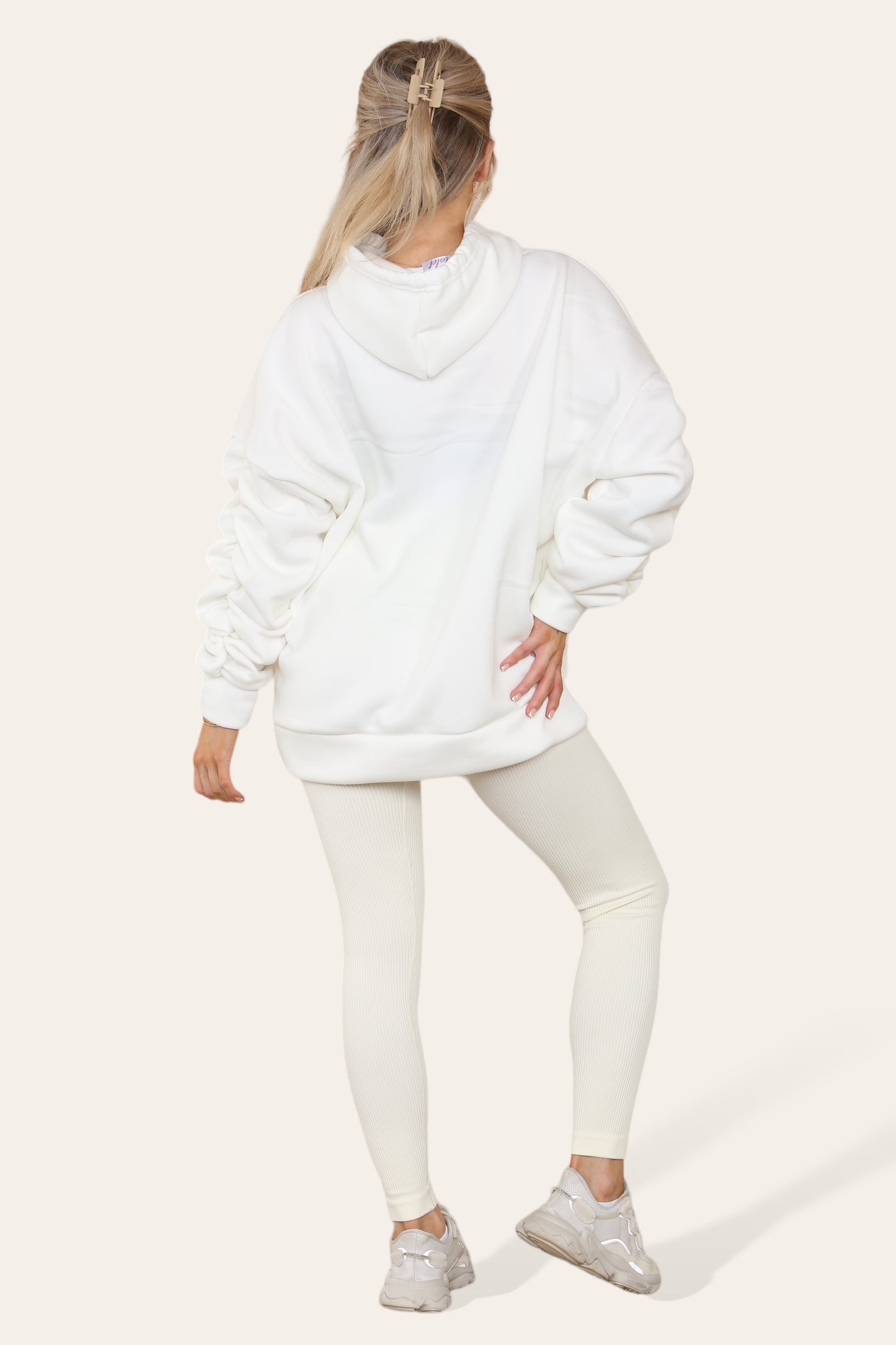 OVERSIZED RUCHED HOODIE & LEGGING SET